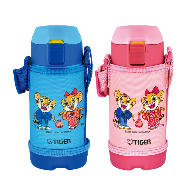 tiger虎牌儿童保温杯350ml可爱卡通便携吸管杯弹盖喝水杯mcf-b35c-a