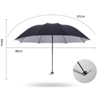 全自动雨伞太阳伞折叠遮阳伞 藏青