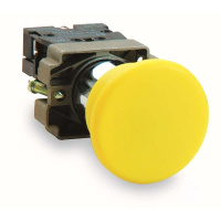 施耐德 Schneider Electric 黄色蘑菇头按钮,ZB2BZ101C+ZB2BC5C(包装数量 1个)