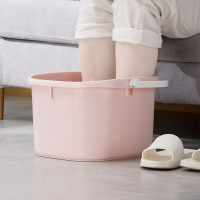茶花 塑料盆泡脚桶洗脚盆泡脚盆洗脚桶塑料桶水桶 粉色 0351