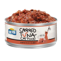 优朗(U-BRIGHT)宠物猫用鱼骨浓汤金枪鱼猫罐头170g