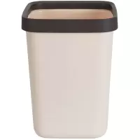 得力(deli) 18821 方形敞口垃圾桶 12L(计价单位:个)浅棕