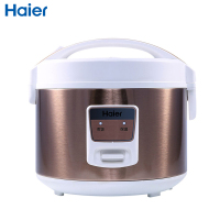 海尔(Haier) 电饭煲HRC-YJ4036G 不粘内胆 可拆卸蒸汽阀 金属拉丝机身 4L小型迷你型电饭煲 (XF)