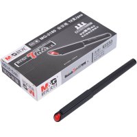 晨光(M&G)MG2180 0.5mm 中性笔 碳素纤维头签字笔 12支/盒 2盒装