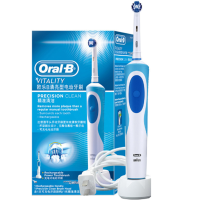 欧乐B清亮型电动牙刷D12德国精工旋转小圆头软毛口腔清洁