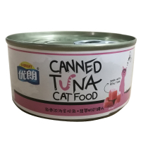 优朗(U-BRIGHT)宠物猫用鱼骨浓汤金枪鱼及翡翠明虾猫罐头170g