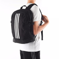 阿迪达斯背包男女大容量双肩包2020男包女包学生书包休闲旅行包 黑色中号BR5864