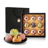 YOTIME 手工网红荷花酥传统糕点礼盒装 杭州特产伴手礼点心 中秋月饼礼盒企业团购定制 情人节礼物