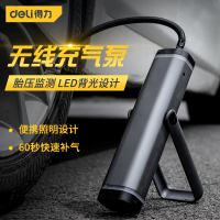 得力工具车载充气泵小轿车便携式汽车轮胎多功能加气泵车用打气筒
