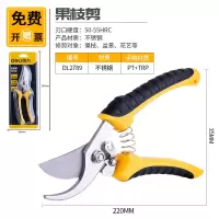 得力工具不锈钢果枝树枝园艺剪弯嘴园林剪树枝钳家用修枝花木剪刀