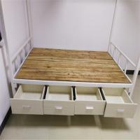 宿舍铁床 铁架组合床柜 含衣物柜及四抽屉1200*2000*1800mm