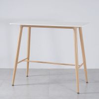 ACE休闲餐桌 120*60*105CM 白面+转印脚