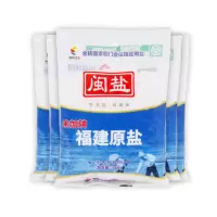闽盐无碘盐袋装5包 350克×5包 海盐不加碘食盐