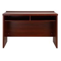 宏绮条形会议桌1400x400x760(单位:mm)实木贴皮+密度板 两人位 海棠色