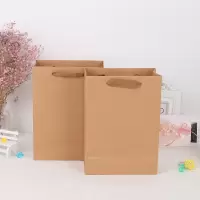  极度空间 手提袋礼品袋礼物包装纸袋子 牛皮袋*10