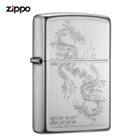 之宝(Zippo)打火机 打火机锻纱镀铬双龙会 煤油防风火机 205-C-000015