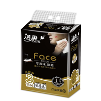 洁柔黑Face古龙香水150抽3层软抽（3包装）