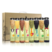 YGW 依家杂粮养生礼盒(8罐)八种杂粮 轻奢罐装礼盒 营养均衡全面 煮粥好伴侣 依家杂粮甄选系列 高质量原产地直采