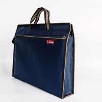 齐利达文件袋 帆布手提拉链袋 双层公文袋 时尚立体商务手提包 (5个)