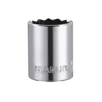 史丹利(STANLEY) 86-543-1-22 12.5MM系列 公制12角标准套筒11mm 按个销售(H)