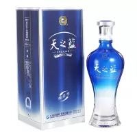洋河蓝色经典天之蓝42度 单瓶装白酒480ml 口感绵柔浓香型