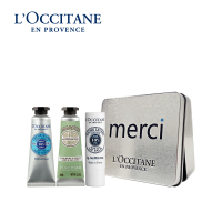 YGW 欧舒丹经典手唇三件套铁盒装