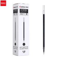 齐心 COMIX R911 全针管拔帽式笔芯 0.38MM 黑色 20支/盒