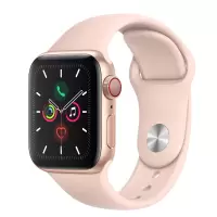 Apple Watch Series5 44毫米（GPS + Cellular款 金色铝金属表壳 粉砂色运动型表带）