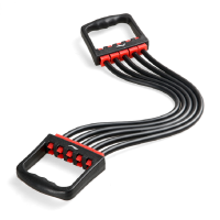 李宁拉力器扩胸器女士拉力绳男胸肌训练健身器材多功能臂力器