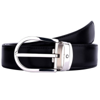万宝龙男士经典系列椭圆形针扣皮带/腰带38157 120cm