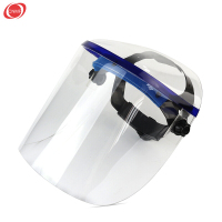 谋福 全封闭电焊面罩 有机玻璃 透明头戴式厨房防护面罩面屏
