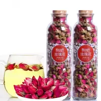 晋唐陌上花开玫瑰花茶干玫瑰花平阴玫瑰食用玫瑰花泡茶2罐装 (120g*2)
