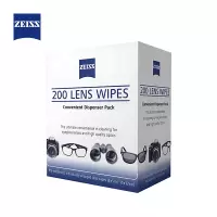 蔡司(ZEISS)200片装 镜头清洁 眼镜清洁纸巾 镜片清洁 擦镜纸 擦眼镜 擦相机 清洁湿巾(单位:盒)