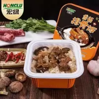 宏绿现蒸现煮米饭 香菇排骨饭 488g*12盒