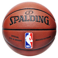 斯伯丁Spalding篮球 NBA彩色运球人经典比赛PU蓝球602