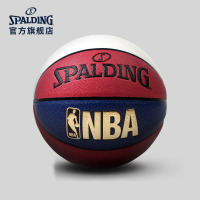 斯伯丁SPALDINGNBA红白蓝拼色炫彩花球室内室外PU篮球655Y七号球(标准)