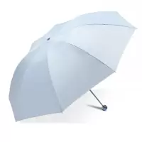 天堂伞 三折银胶晴雨伞防紫外线太阳伞遮阳伞商务伞57cm*8骨天兰336