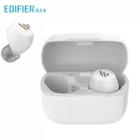 EDIFIER/漫步者 TWS1蓝牙耳机双耳真无线入耳式隐形5.0运动跑步小型华为安卓通用 白色