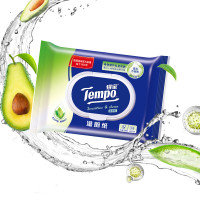得宝（Tempo）T3414 湿厕纸 肌肤纸巾 40片装 可搭配卫生纸使用 16包/箱 整箱装