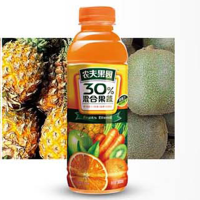 Zs-农夫山泉农夫果园30%混合果蔬汁 胡萝卜橙子口味可选500ml*15瓶