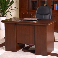 佐盛办公桌台式职员经理桌老板桌贴实木皮写字台单人油漆电脑桌 1.2米