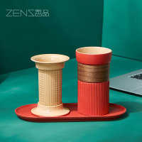 哲品(ZENS) 萃取·融 单人陶瓷茶杯套装