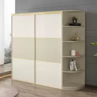 A家家具 衣柜 储物衣橱木质卧室整体大衣柜卧室家具黑白套系烤漆简约现代衣橱DE1002 1.6米衣柜