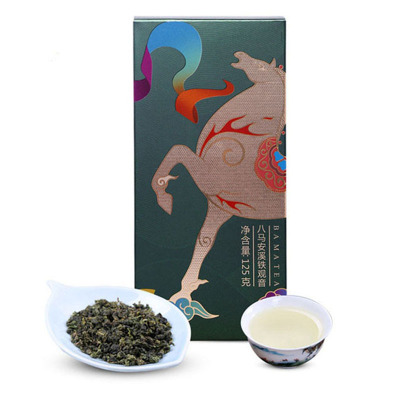 八马茶叶 2021新茶安溪特级铁观音清香型乌龙茶 盒装125g