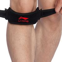 李宁(LI-NING) 运动护膝(一对装)男女户外跑步开放式可调节加压护腿护具髌骨带 236髌骨带[两只装] 均码可调节