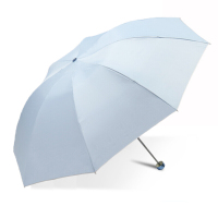 天堂 336T高密聚酯银胶三折超轻晴雨伞 随机色
