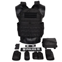 兵行者黑色模块背心马甲多功能轻量化马甲背心 黑色 黑色 可调节