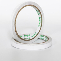 棉纸双面胶带 双面胶带 薄胶带 双面胶 单卷 1.0CM*13Y 单卷