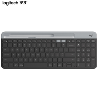罗技(NEW TOUCH) K580键盘 无线蓝牙键盘 办公键盘 便携超薄键盘 笔记本键盘 平板键盘 星空灰