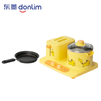 东菱(Donlim)多功能锅早餐机吐司机烤面包机三明治机面包机RS 多士炉料理机家用火锅DL-3405(皮卡丘卡通版)